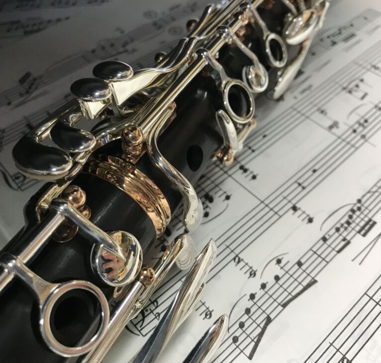 klarinet og noder